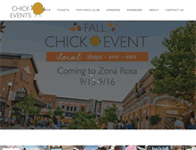 Tablet Screenshot of chickevents.com